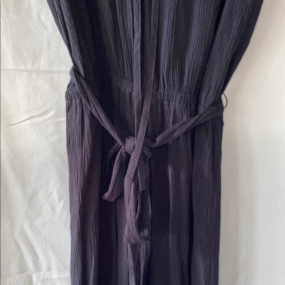 CeCe Black Jumpsuit with Waist Tie - Picture 9 of 12
